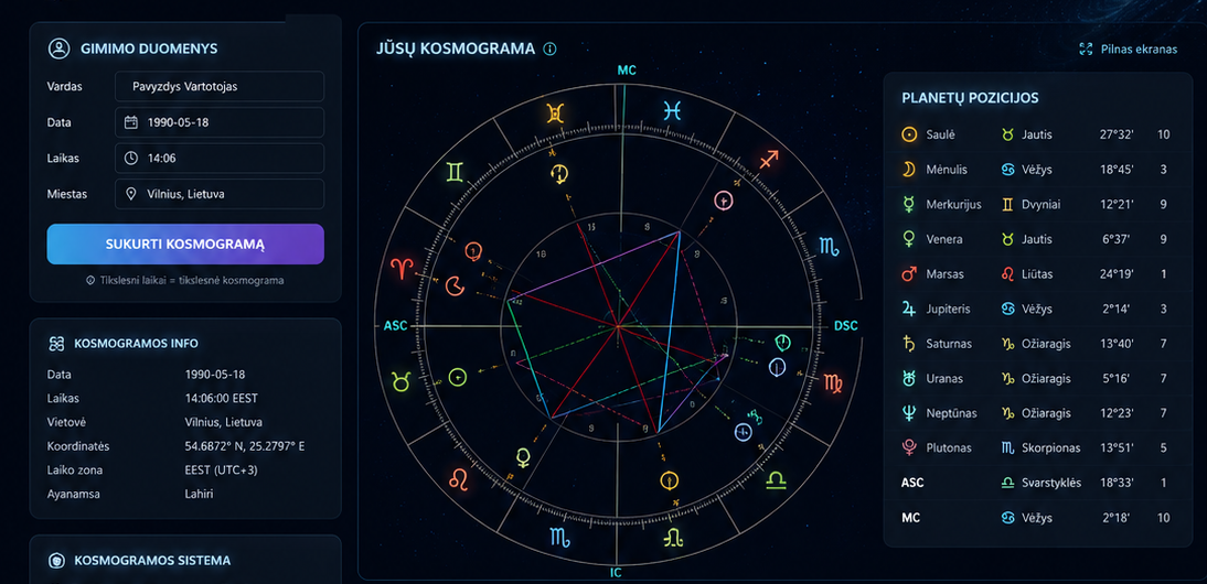 Context Engine natal chart calculator